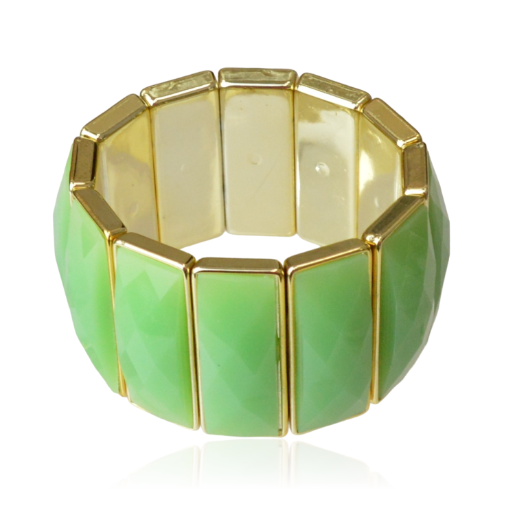 Plastikowa bransoletka w kolorze pistacjowym