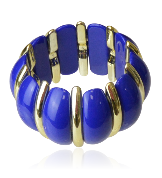 Plastikowa bransoletka w kolorze chabrowym