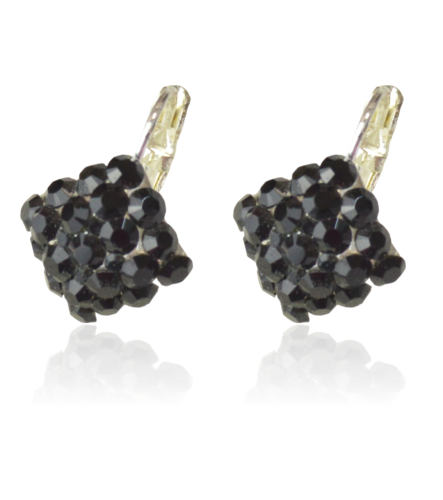 Kolczyki Colibra P11225Ag Swarovski Jet 280