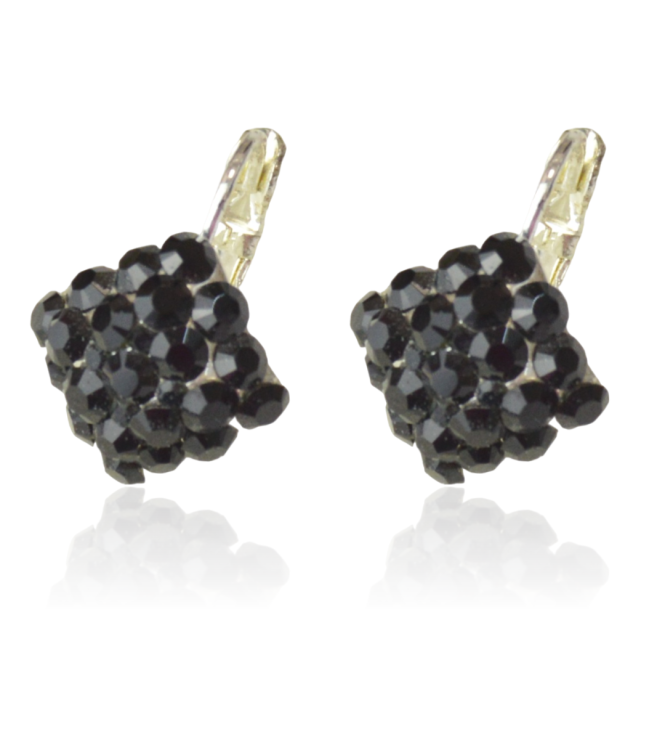 Kolczyki Colibra P11225Ag Swarovski Jet 280