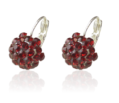 Kolczyki Colibra P8126Ag Swarovski Siam 208