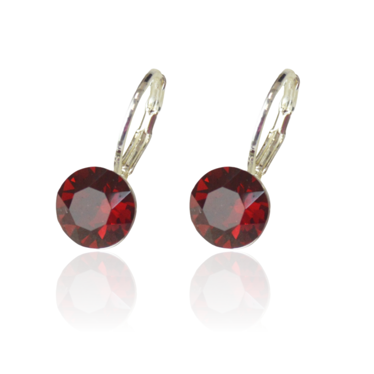 Kolczyki Colibra P14483Ag Swarovski Siam 208