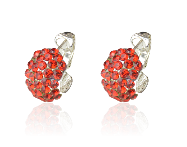 Kolczyki Colibra P10972Ag Swarovski Light Siam 227