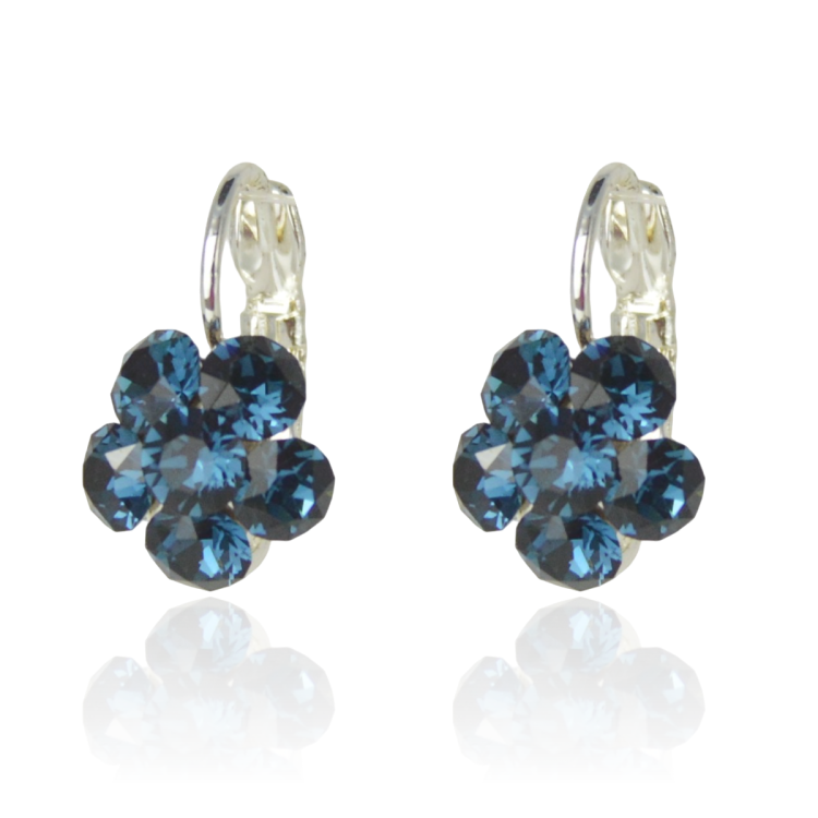 Kolczyki Colibra P11081Ag Swarovski  Montana 207