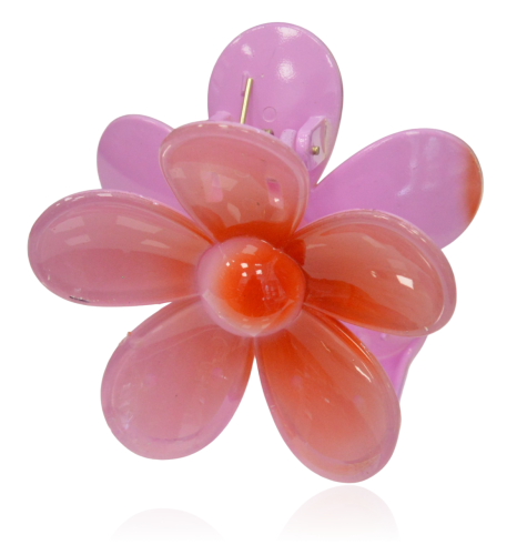 Spinka szczęka kwiat ombre HAWAII lila-koral