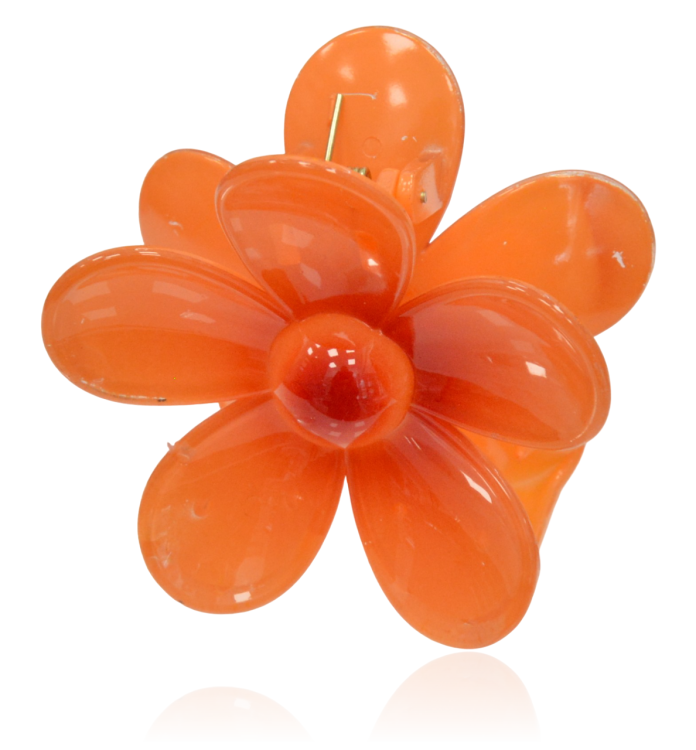 Spinka szczęka kwiat ombre HAWAII pomarańczowy