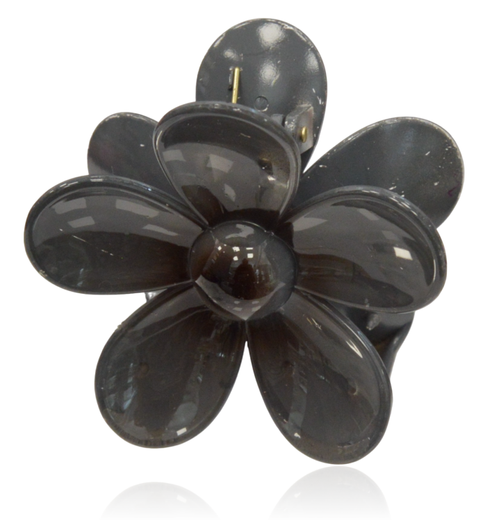 Spinka szczęka kwiat ombre HAWAII ciemnoszary