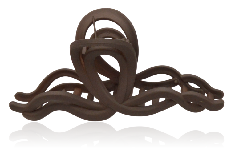 Spinka szczęka falowana pętelka mat czekolada