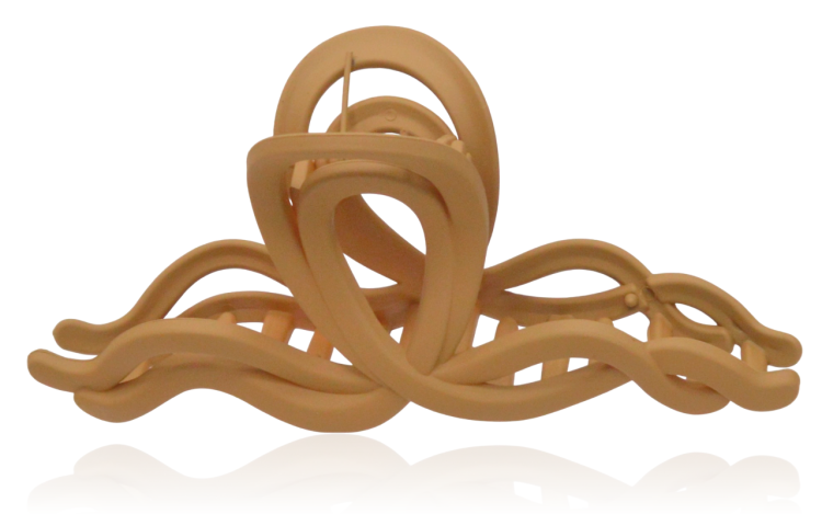 Spinka szczęka falowana pętelka mat beż