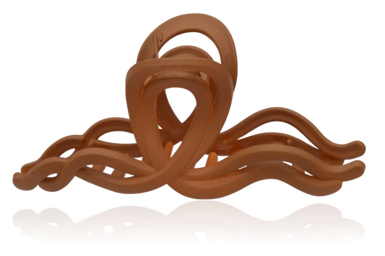 Spinka szczęka falowana pętelka mat rudy brąz