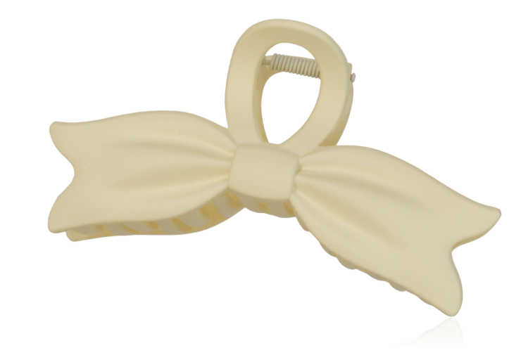 Spinka szczęka kokarda matowa ecru