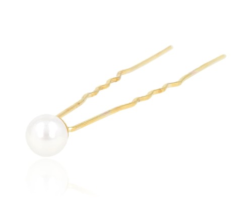Szpilka do koka z perełką złota