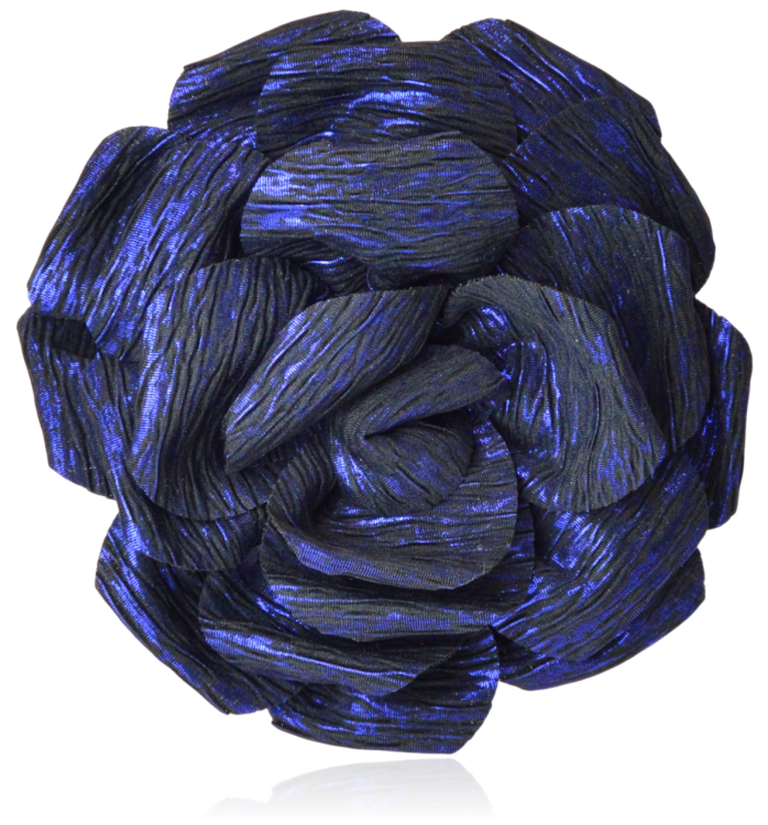 Broszko-spinka duży kwiat 15 cm metaliczny chaber