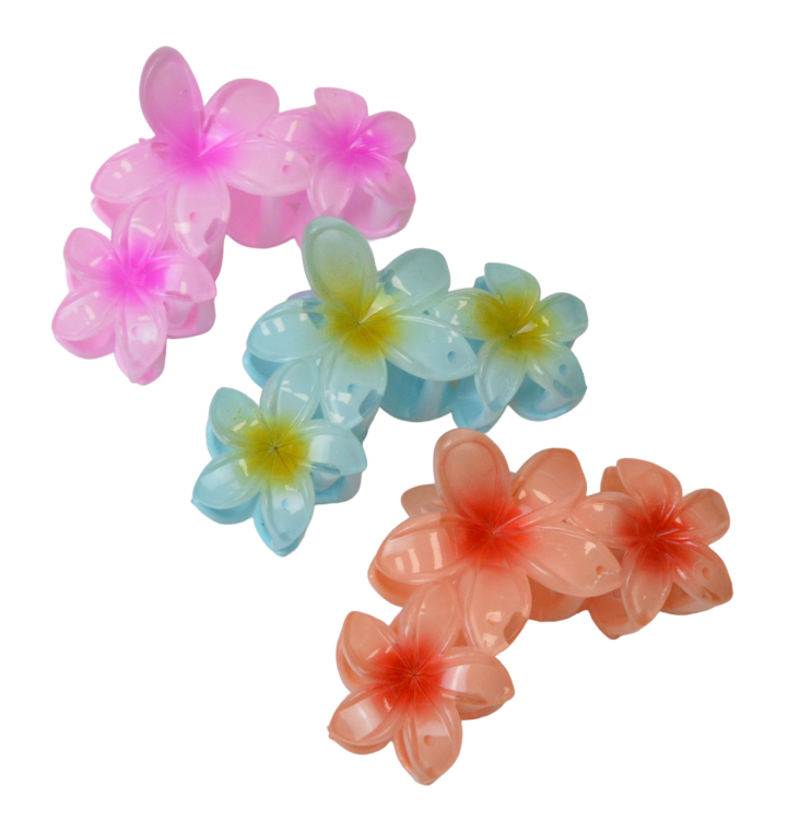 Spinka do włosów szczęka potrójny kwiat