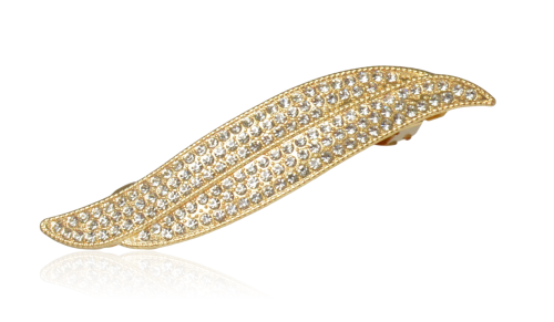 Spinka automatyczna z cyrkoniami złota