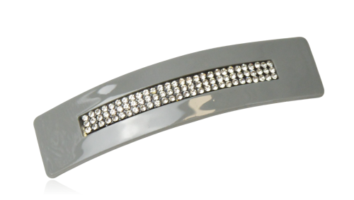 Spinka automatyczna z dżetami szara