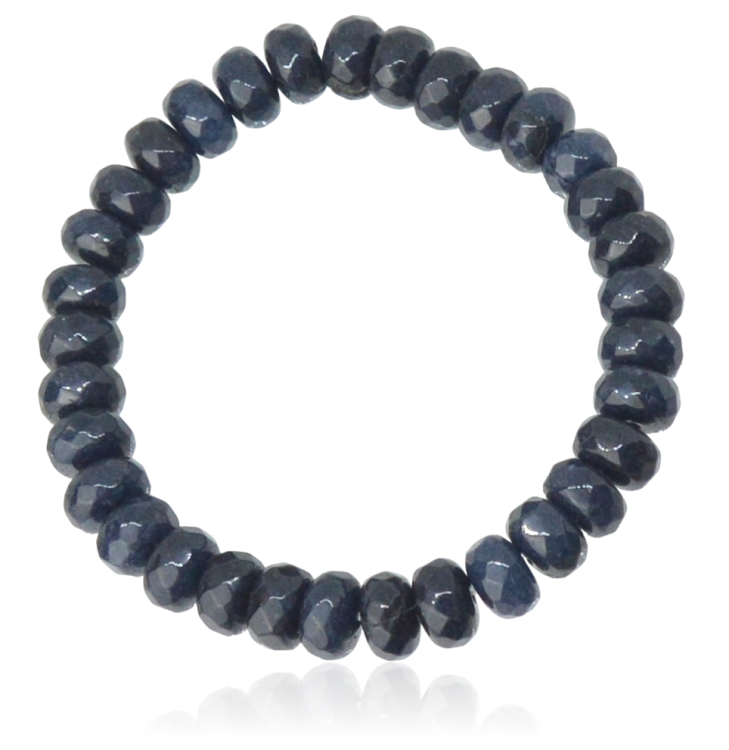 Bransoletka z jadeitu oponka fasetowana 8x5 mm