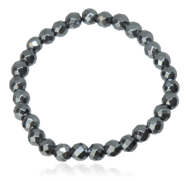 Bransoletka z hematytu kulki szlif 6mm