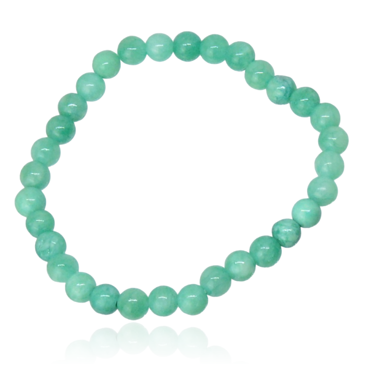 Bransoletka z jadeitu kulki 6 mm