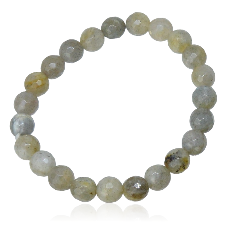 Bransoletka z labradorytu kulki szlif 8 mm