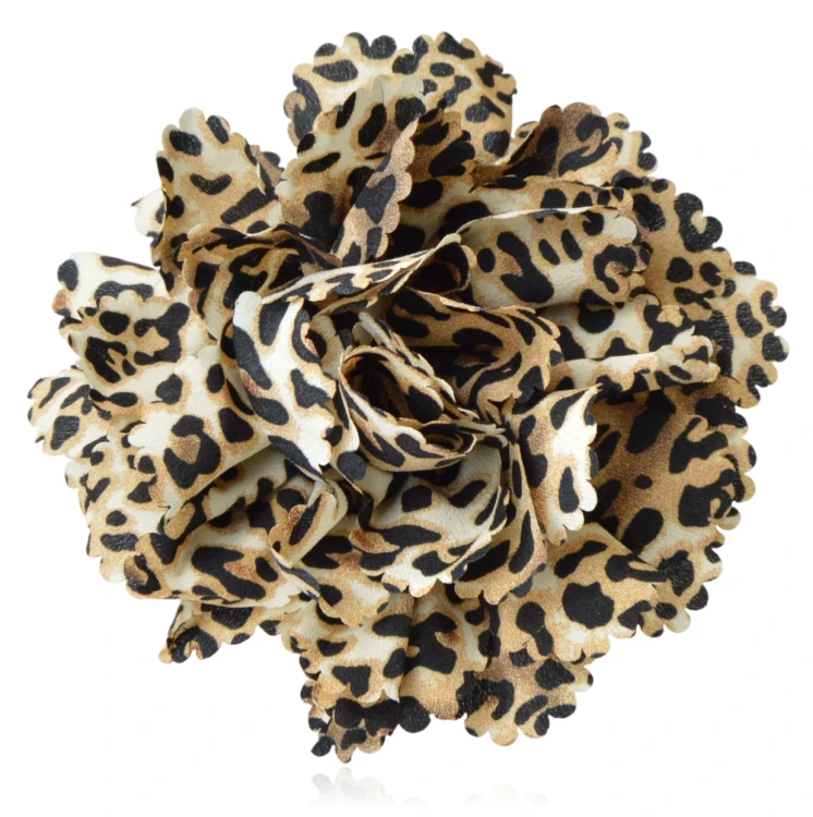 Broszko-spinka kwiat panterka 16 cm