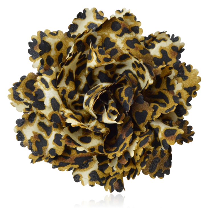 Broszko-spinka kwiat panterka 16 cm