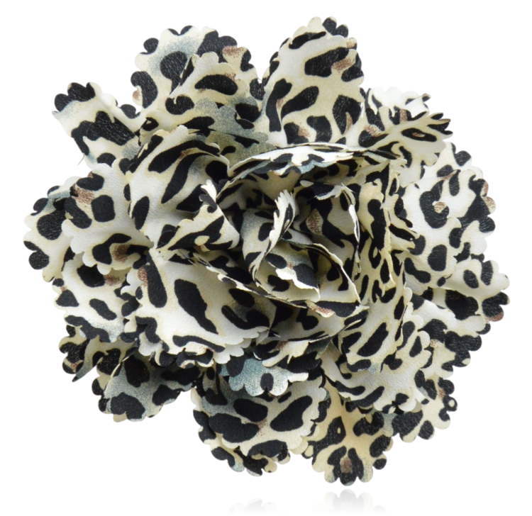 Broszko-spinka kwiat panterka 16 cm