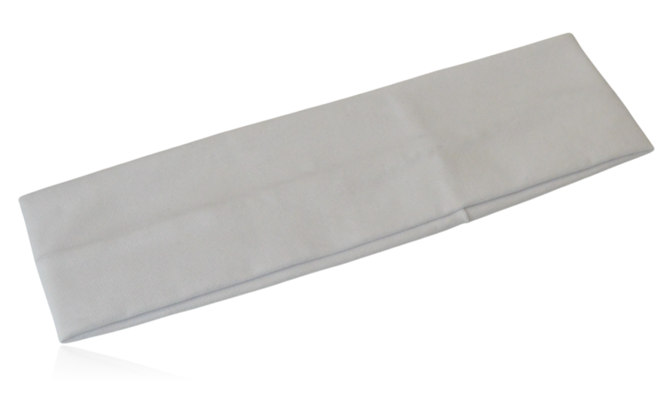 Opaska bawełniana z lycrą elastyczna wąska biała