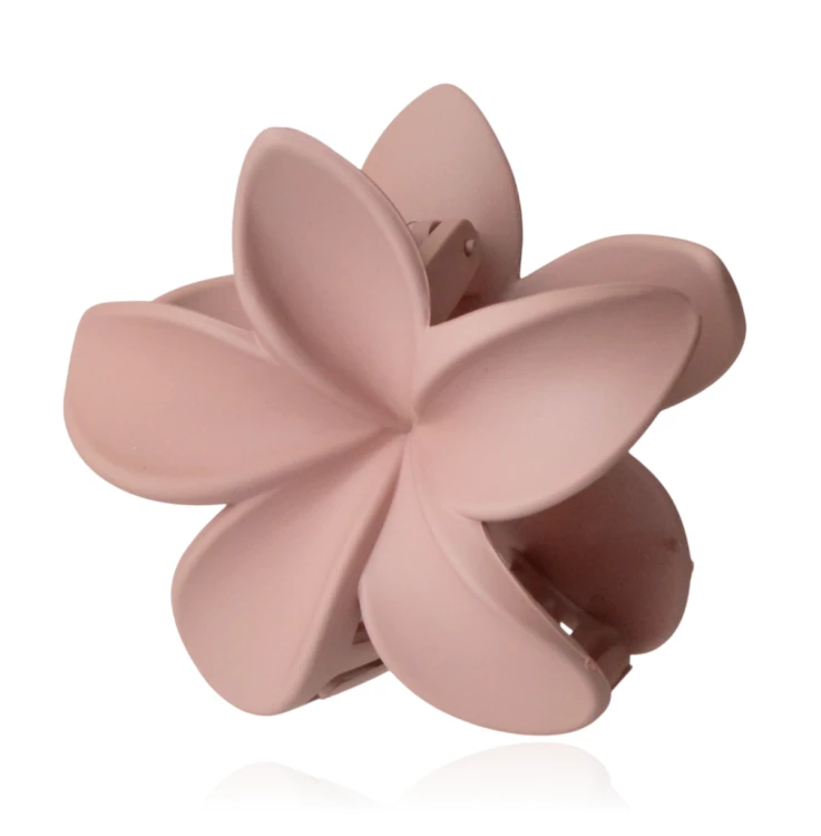 Spinka szczęka kwiat matowy pudrowy róż