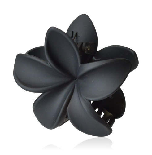 Spinka szczęka kwiat matowy czarny