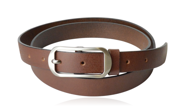 Pasek skórzany średni brązowy 100 cm