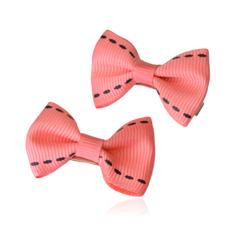 Komplet spinek do włosów kokardek koral