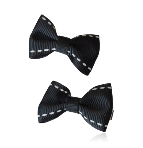 Komplet spinek do włosów kokardek czarnych