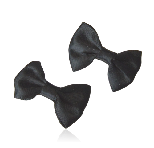 Komplet spinek do włosów kokardek czarnych