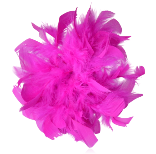 Broszko-spinka pióra marabut duży fuksja