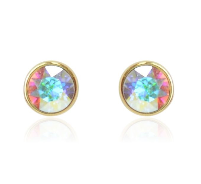 Kolczyki Colibra P10107Au Swarovski 001AB