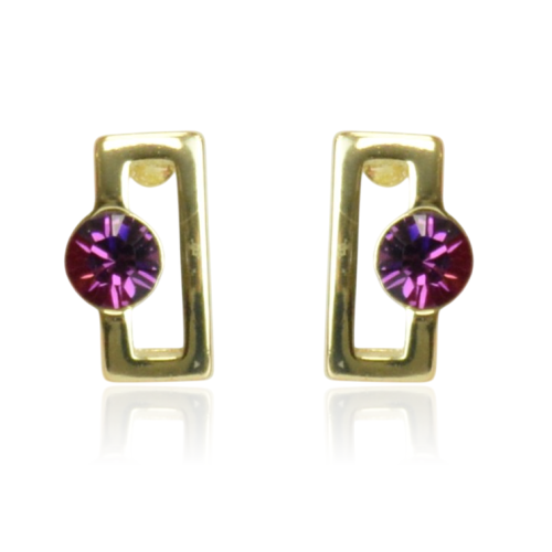 Kolczyki Colibra P7936Au Swarovski Amethyst 204