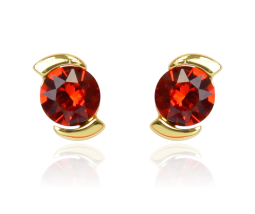 Kolczyki Colibra P7990Au Swarovski Light Siam 227