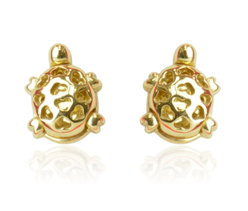 Kolczyki Colibra P7208Au żółwiki złote