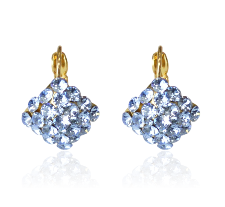 Kolczyki Colibra P11225Au Swarovski Light Sapphire 211