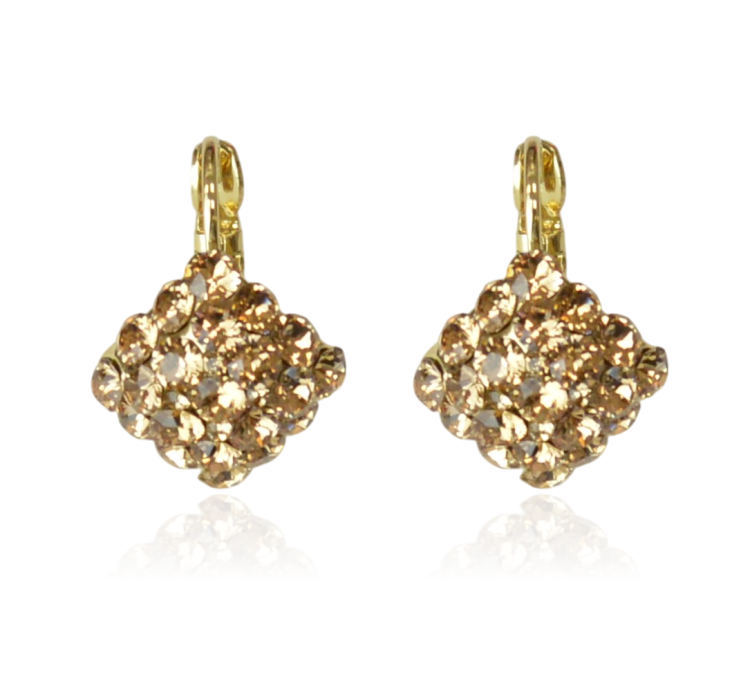 Kolczyki Colibra P11225Au Swarovski Colorado Topaz 246