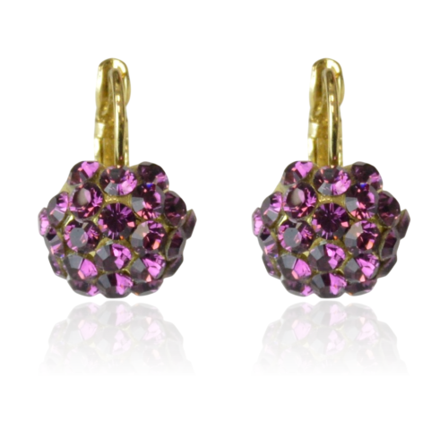 Kolczyki Colibra P8126Au Amethyst 204