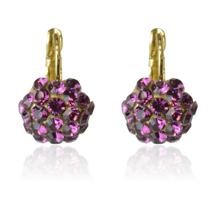 Kolczyki Colibra P8126Au Amethyst 204