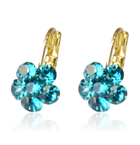 Kolczyki pozłacane Colibra P11081Au Swarovski-229