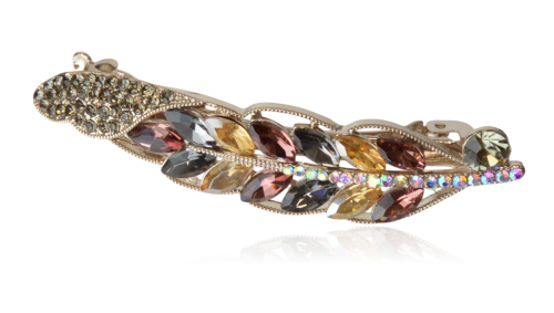 Spinka do włosów automatyczna z cyrkonii mix