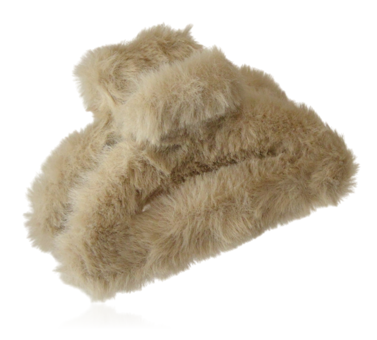 Spinka szczęka futerkowa miś beżowa