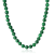 Naszyjnik korale kulki imitujące malachit