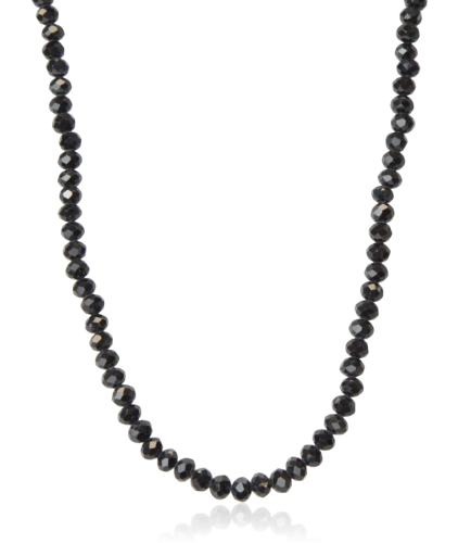 Naszyjnik I-rzędowy z kryształków fasetowanych czarny
