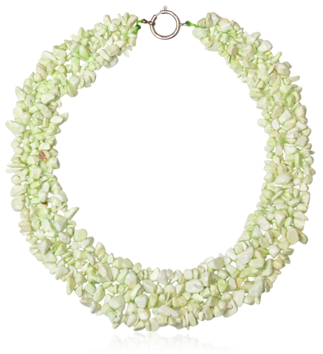 Naszyjnik kołnierzyk sieczka chryzopraz