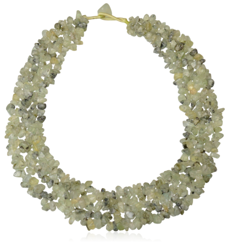 Naszyjnik kołnierzyk sieczka prehnit